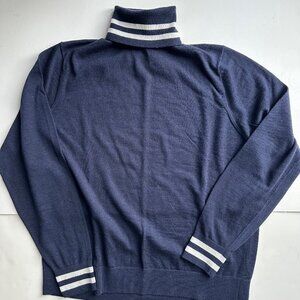 Todd Snyder Merino Wool Turtleneck - Navy - XXL